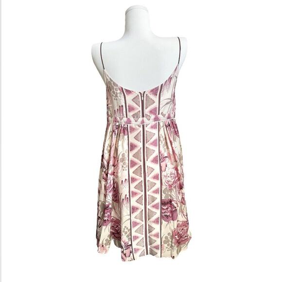 Tracy Reese by Plenty Jacana Floral Silk Spaghetti Strap Dress 6 Fairy Cottage - Picture 2 of 3